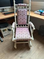Schommelstoel, Huis en Inrichting, Stoelen, Ophalen, Gebruikt, Wit, Eén