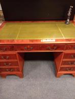 Bureau van Taxus in Nieuwstaat met Lederen Blad, Ophalen of Verzenden
