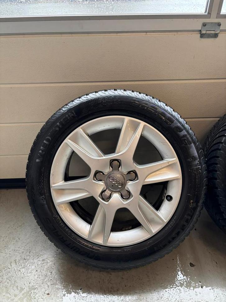 Winterbanden op lichtmetalen velg Audi A3, Auto-onderdelen, Banden en Velgen, Banden en Velgen, Winterbanden, 16 inch, 205 mm
