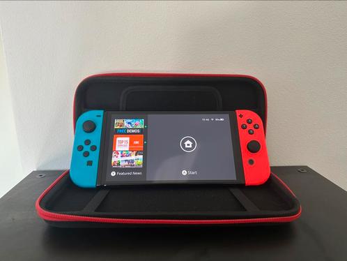 Nintendo Switch Oled met 5 games., Spelcomputers en Games, Spelcomputers | Nintendo Switch, Nieuw, Switch OLED, Met 1 controller