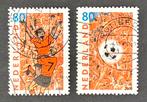 EK voetbal 2000 oranjefans 1888/1889 -3, Postzegels en Munten, Postzegels | Nederland, Ophalen of Verzenden, Na 1940, Gestempeld
