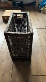 Rieten bak rechthoekig 40x20 30cm hoog paraplu kranten, Ophalen of Verzenden, Gebruikt