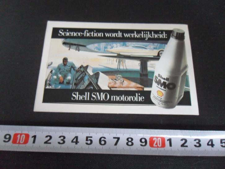 sticker shell smo motorolie sci-fi wordt werkelijkheid strip, Verzamelen, Stickers, Zo goed als nieuw, Bedrijf of Vereniging, Ophalen