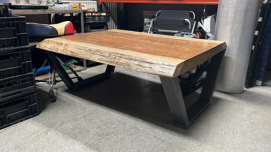 Salontafel iroko hout, Ophalen, 100 tot 150 cm, 50 tot 100 cm, Minder dan 50 cm