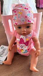 Baby Born Interactive Doll, Cot/Bed, Clothes, Accessories, Ophalen of Verzenden, Gebruikt, Babypop