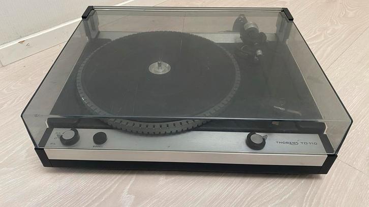 Thorens TD 110 Draaitafel + Ortofon Element, Audio, Tv en Foto, Platenspelers, Gebruikt, Platenspeler, Thorens, Pitch-regelaar