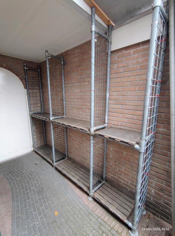 Hout berging steigerbuis, Tuin en Terras, Haardhout, Minder dan 3 m³, Ophalen