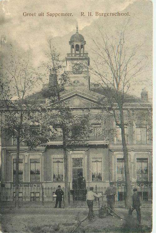 (701-097-027) Sappemeer Rijks Hoogere Burgerschool, Verzamelen, Ansichtkaarten | Nederland, Groningen, Verzenden