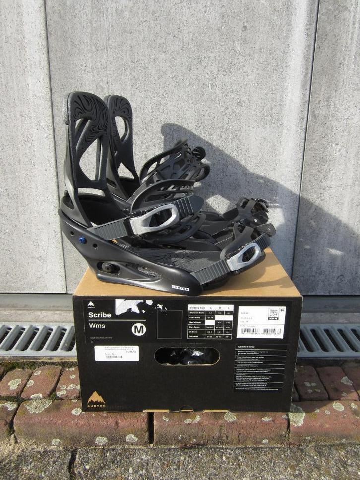 Nieuwe 2025 Burton Scribe snowboard bindingen maat M, Sport en Fitness, Snowboarden, Nieuw, Bindingen, Ophalen of Verzenden