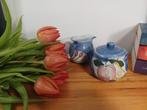 Vintage! Jaren 70 zwaar keramieken melk- en suikerservies, Overige kleuren, Aardewerk of Porselein, Ophalen of Verzenden, Zo goed als nieuw