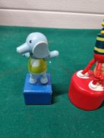 -	druk poppetjes van hout 3 stuks, Verzamelen, Retro, Ophalen of Verzenden