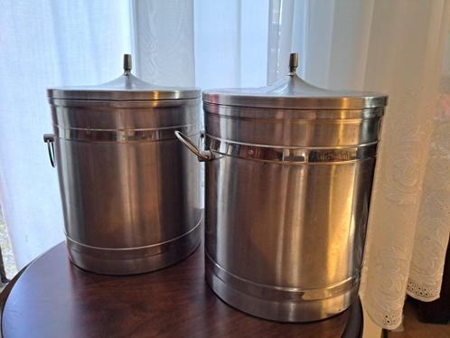 2 grote wijnkoelers met tang, Huis en Inrichting, Keuken | Servies, Zo goed als nieuw, Overige typen, Overige stijlen, Overige materialen