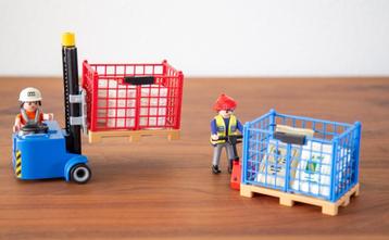 Playmobil Vorkheftruck 5257 met Palletwagen 4474 (2 sets) beschikbaar voor biedingen