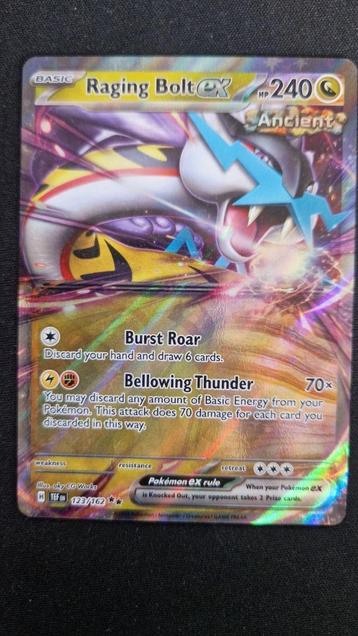 Raging Bolt EX (TEF 123/162) Pokémon kaart beschikbaar voor biedingen