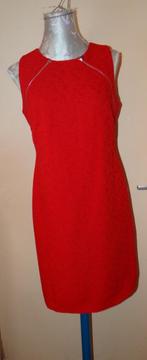 Leuke rode STEPS jurk, Knielengte, Steps, Gedragen, Rood