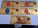 BANKBILJET /GOUDFOLIE/PAC MAN /5X 100 DOLLAR, Verzenden, Midden-Amerika, Setje