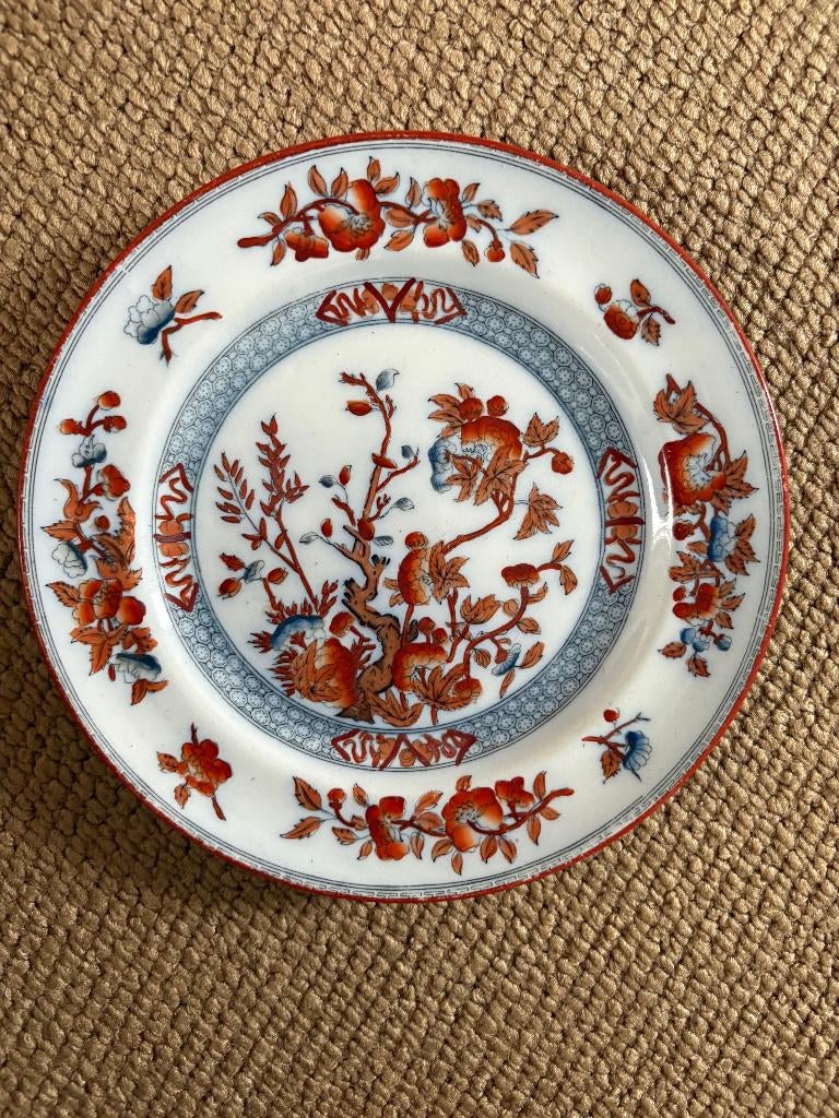 Antiek dessertbord Regout Maastricht - decor Cedra- 18,5cm, Ophalen of Verzenden