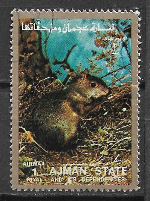V.A.R. Aijman 1972 Zoogdieren knaagdier CTO, Postzegels en Munten, Postzegels | Azië, Gestempeld, Midden-Oosten, Verzenden