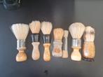 Vintage Scheerkwasten Collectie antik kapper kapsalon barber, Ophalen of Verzenden