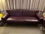 Leolux Adartne Banken - Paars Leer - Uitstekende Staat, Huis en Inrichting, Ophalen, Overige maten, Design, 150 tot 200 cm