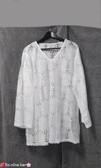 doorschijnende kanten stretch tuniek wit maat 52 54, Verzenden, Zo goed als nieuw, Wit, Blouse of Tuniek