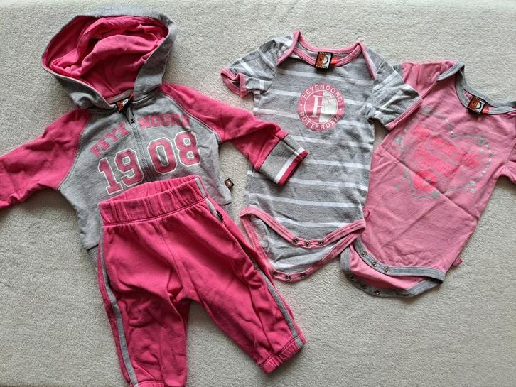 Feyenoord setje meisje, maat 62, Kinderen en Baby's, Babykleding | Maat 62, Gebruikt, Meisje, Ophalen of Verzenden