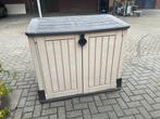 Keter kussenbox beige, Tuin en Terras, Bergingen en Tuinkasten, Ophalen, Gebruikt, Kunststof, Overige typen
