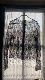 Vintage prachtige kant blouse zwart maat 38 .Uniek Nieuw, Ophalen of Verzenden, Zo goed als nieuw, Maat 38/40 (M), Zwart
