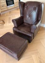 Kinder Chesterfield met voetenbankje - Opknapper, Ophalen, Minder dan 50 cm, Gebruikt, Minder dan 75 cm