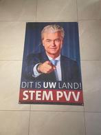 PVV campagnespandoek 100 x 150 cm met lichte drukschade, Diversen, Verzenden, Nieuw