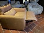 Elektrisch verstelbare grote fauteuil leer, Huis en Inrichting, Banken | Sofa's en Chaises Longues, Ophalen, Gebruikt, Eenpersoons