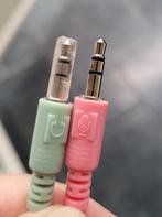 AUX Verloopstekker voor koptelefoon naar microfoon, Ophalen of Verzenden, Nieuw, Minder dan 2 meter, Overige kabels