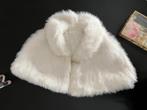 Witte wikkelsjaal van imitatiebont, Wit, Maat 42/44 (L), Ophalen of Verzenden, Zo goed als nieuw