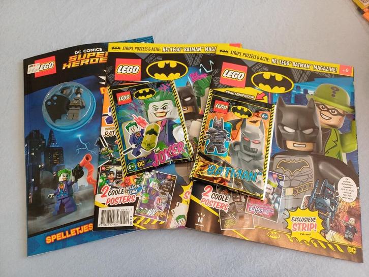 LEGO - 3 Lego Batman Magazines met minifigure polybags NIEUW, Kinderen en Baby's, Speelgoed | Duplo en Lego, Nieuw, Lego, Complete set
