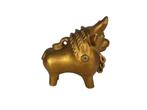 Stier - keramiek - 'Torito de Pucara' - goud  - Peru, Antiek en Kunst, Antiek | Keramiek en Aardewerk, Ophalen of Verzenden