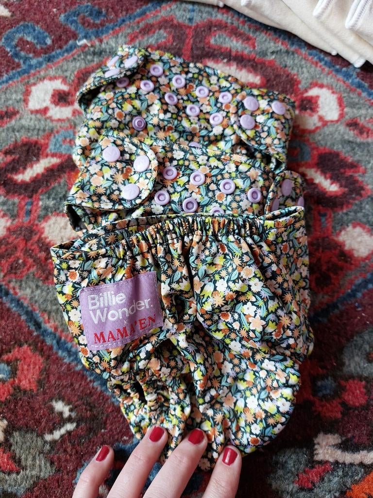 Grote set wasbare luiers Billie Wonder, Overige merken, Gebruikt, Overige typen, Ophalen of Verzenden