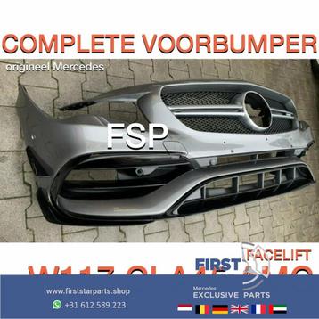 W117 C117 X117 CLA45 FACELIFT AMG VOORBUMPER GRIJS COMPLEET  beschikbaar voor biedingen