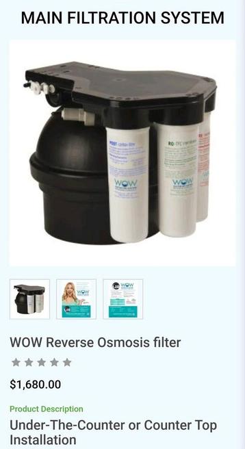 omgekeerde osmose waterfilter mét tapkraan beschikbaar voor biedingen