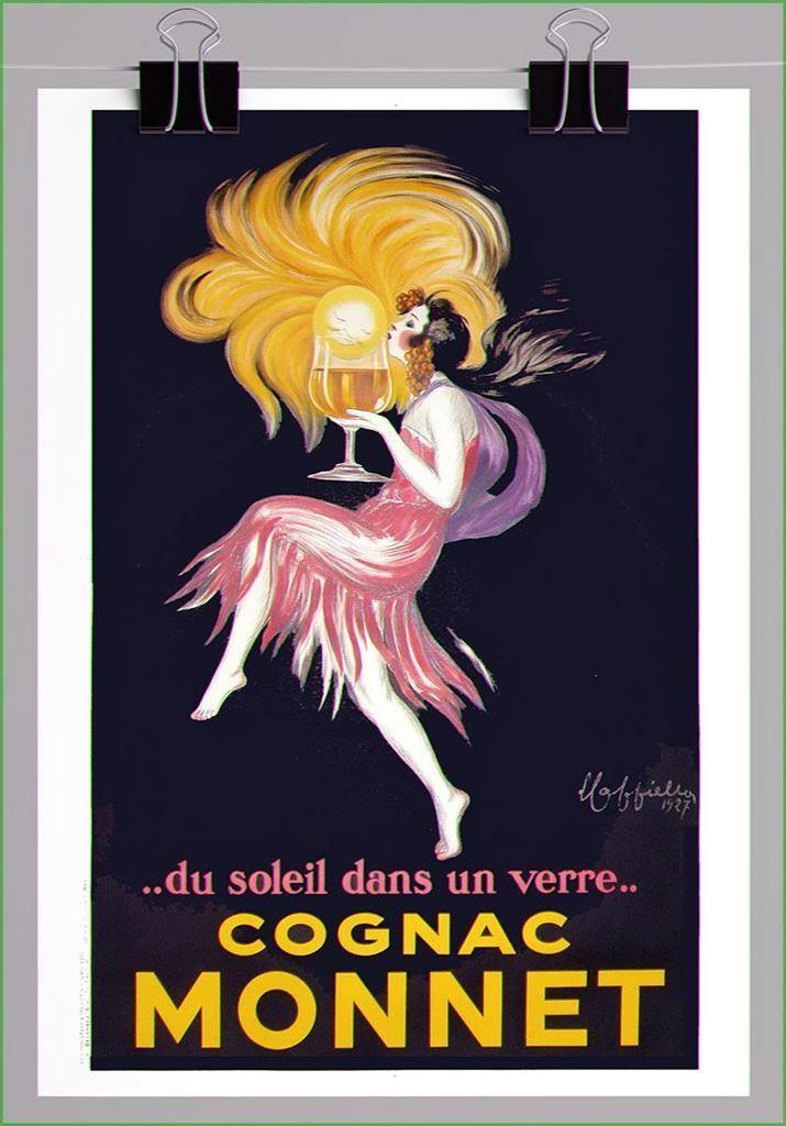 Leonetto Cappiello Cognac Art Deco Affiche Poster, Verzamelen, Posters, Nieuw, Film en Tv, A1 t/m A3, Ophalen of Verzenden