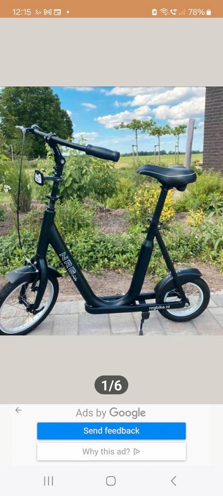 Nrg  nrgbike loopfiets loop fiets, Fietsen en Brommers, Steps, Zo goed als nieuw, Ophalen of Verzenden