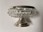 Bleikristal Bonbonschaal met Zilverkleurige Poot, Antiek en Kunst, Antiek | Glas en Kristal, Ophalen of Verzenden