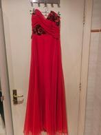 Red custom made prom dress, Ophalen of Verzenden, Zo goed als nieuw, Rood, Overige typen