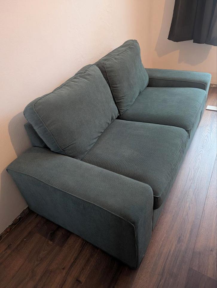 IKEA Kivik 2-zits bank grijs-turkoois 2 seat, Huis en Inrichting, Banken | Sofa's en Chaises Longues, Zo goed als nieuw, Tweepersoons