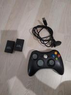Xbox 360 draadloze controller met 2 oplaadbare batterijen, Ophalen of Verzenden, Zo goed als nieuw, Controller, Xbox Original