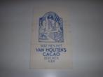 TOP folder Van Houten's cacao rond 1930, Gelezen, Folder, Van Houten cacao, Ophalen of Verzenden