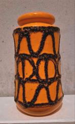 Mooie zeldzame vintage vaas West-Germany Oranje Lava., Ophalen