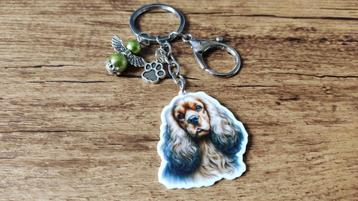 Sleutelhanger Amerikaanse cocker spaniel groot beschermengel beschikbaar voor biedingen