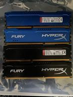 Kingston HyperX Fury 16GB DDR3 1600MHz 4x4 Ram, Computers en Software, RAM geheugen, DDR3, Ophalen of Verzenden, Zo goed als nieuw