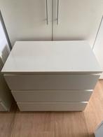 IKEA MALM ladekast 3 lades wit, 78x80 cm, Huis en Inrichting, Ophalen, Gebruikt, 50 tot 100 cm, 3 of 4 laden