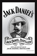 Jack Daniels Distiller whiskey reclame spiegel wanddeco, Reclamebord, Info@deconoord.nl, Deco Noord, Nieuw